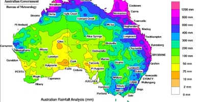 Mapa meteorológico de Australia