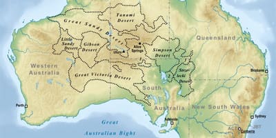 Desierto mapa de Australia
