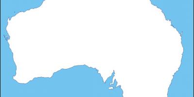 Mapa de Australia esquema