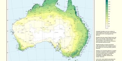 Australia lluvia mapa