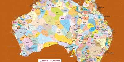 Aborígenes mapa de Australia
