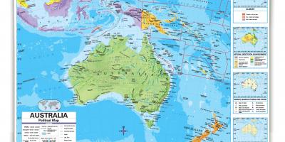 Australia y los países vecinos mapa