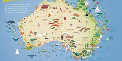 Mapa turístico de Australia