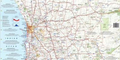 Mapa del sur de Australia occidental